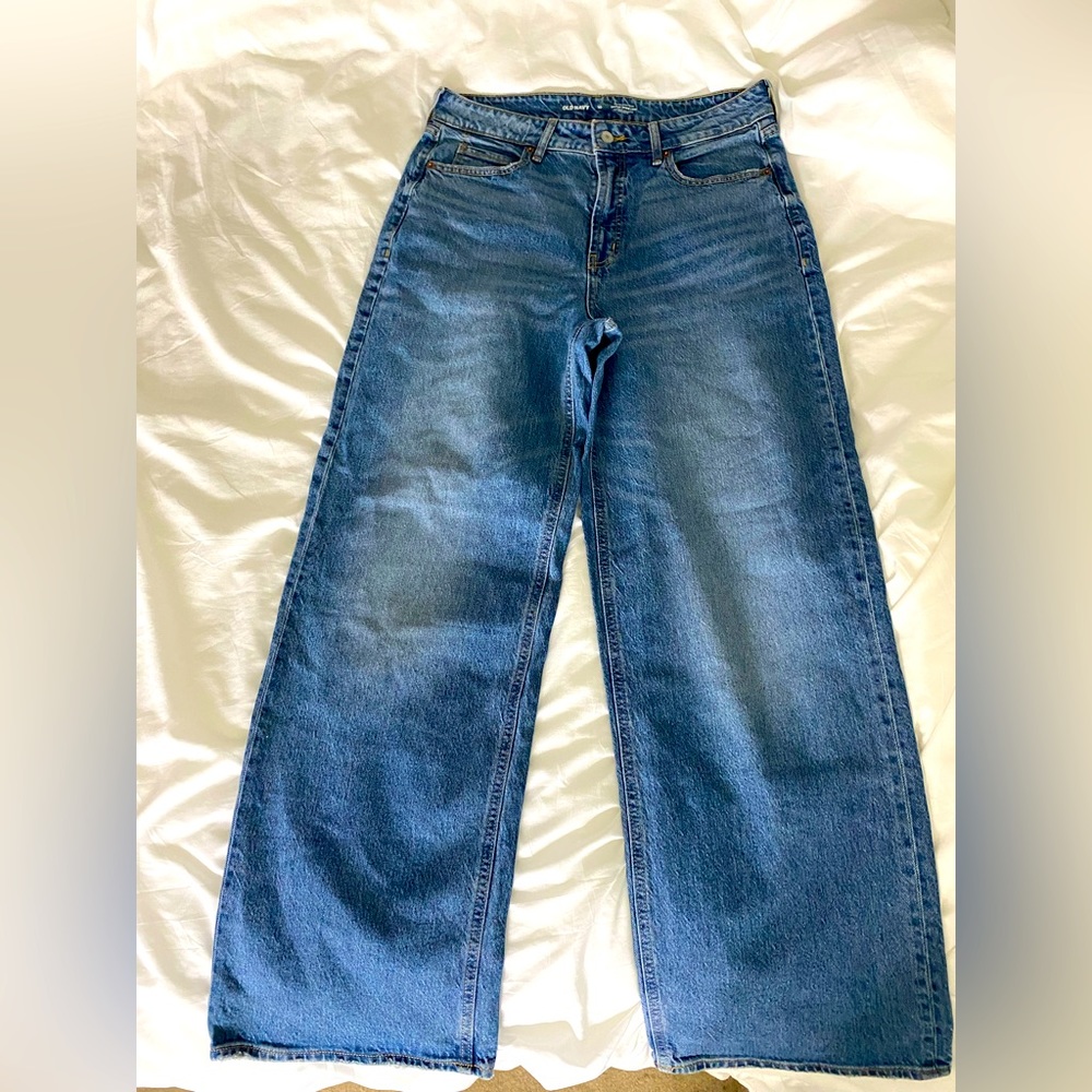 Old Navy Extra High Rise Wide Leg jeans size 10